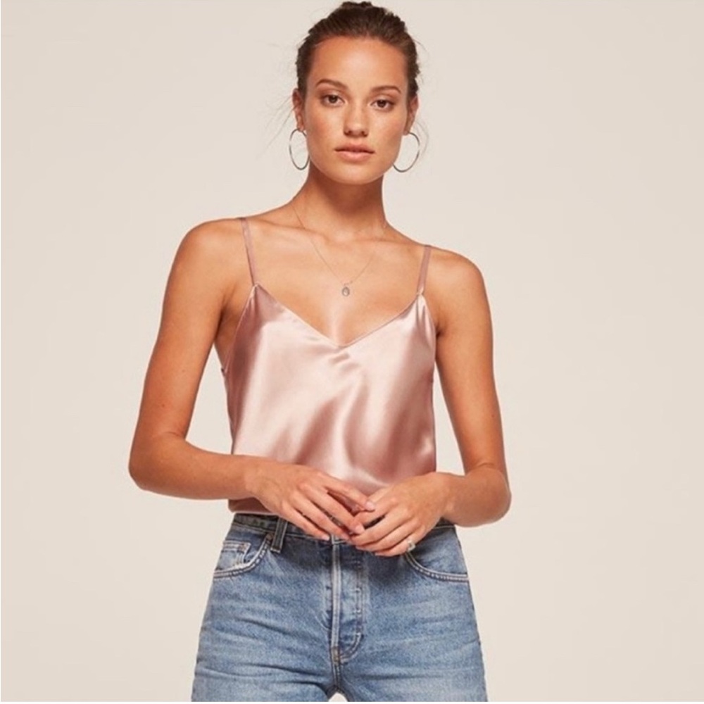 Reformation silk Lady tank top